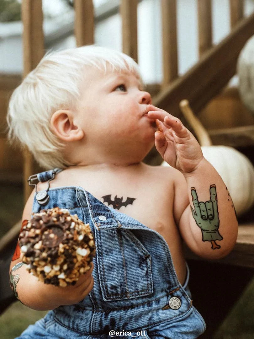 Ducky Street Zombi Rock Temporary Tattoos