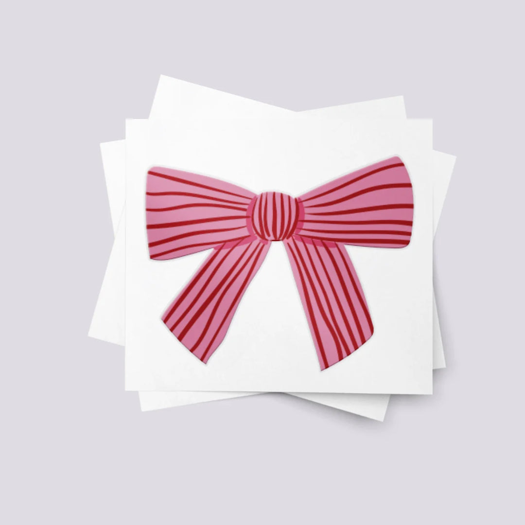 Ducky Street Bow Temporary Tattoos