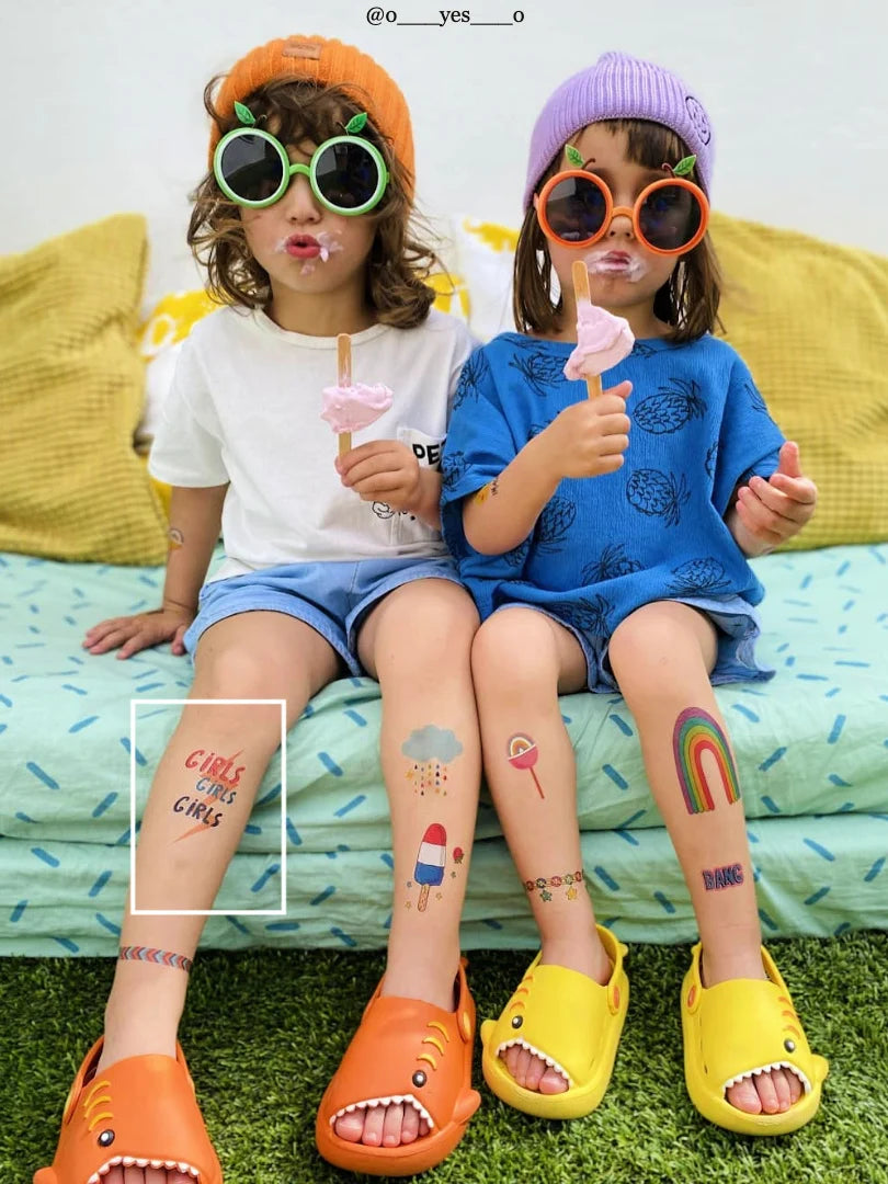 Ducky Street Girls Temporary Tattoos