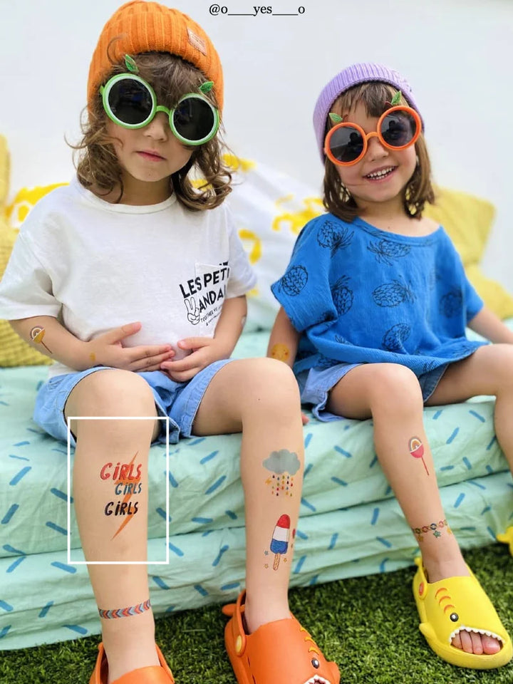 Ducky Street Girls Temporary Tattoos