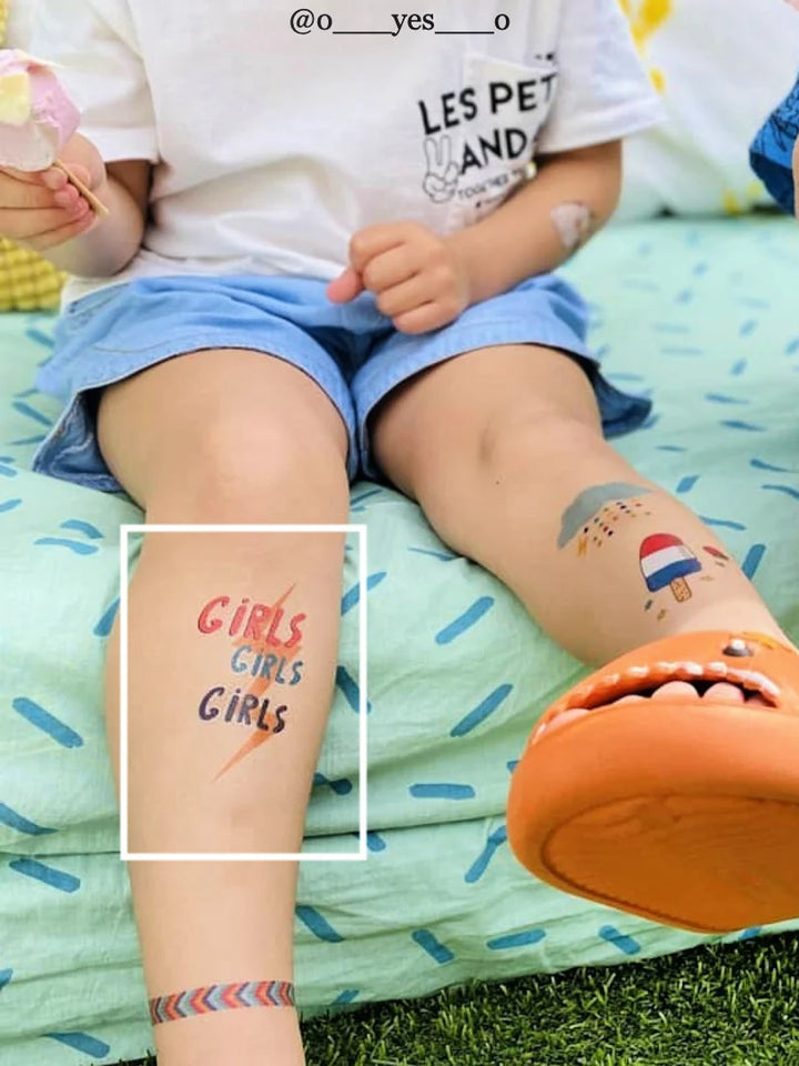 Ducky Street Girls Temporary Tattoos