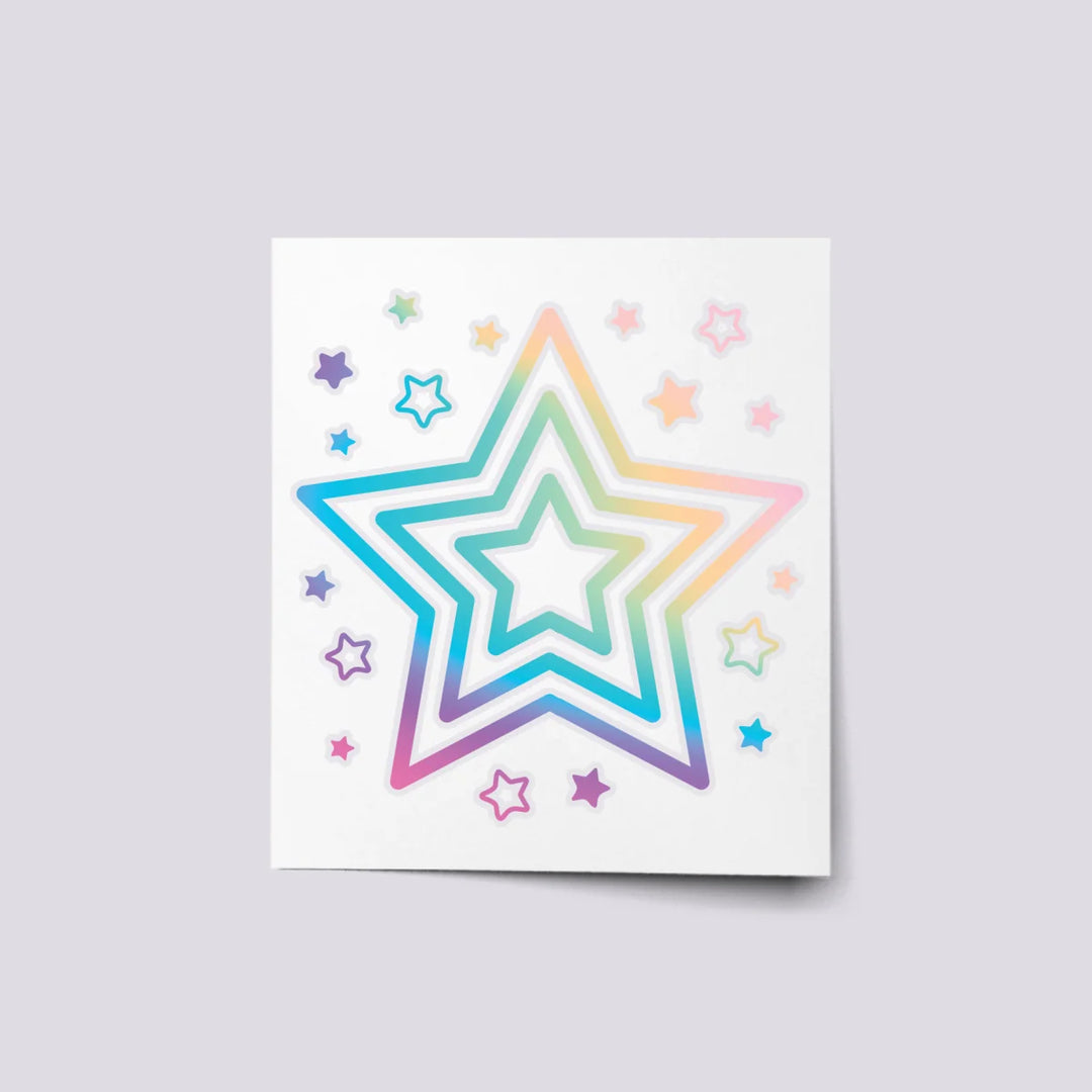 Ducky Street Star Temporary Tattoos