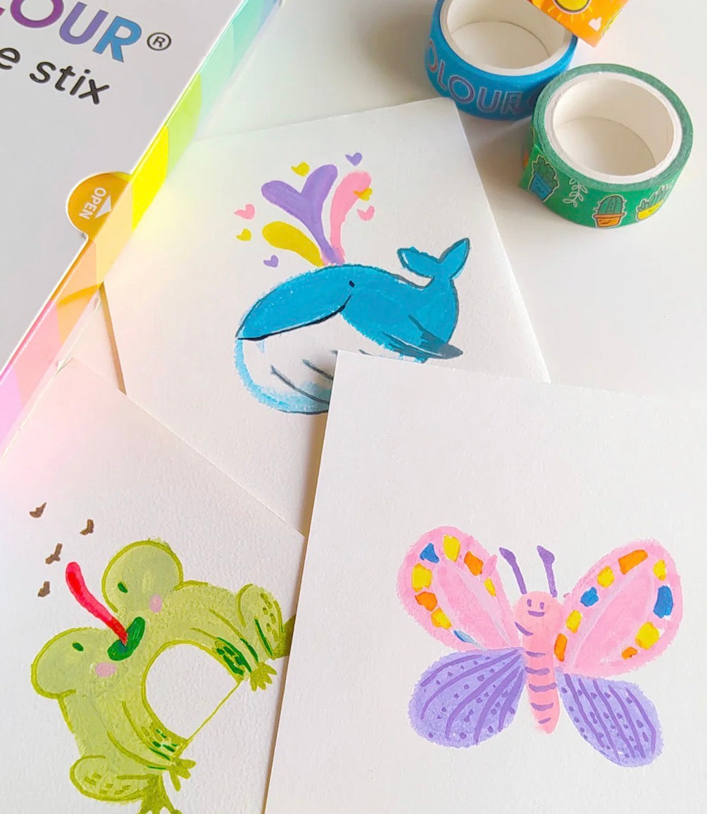 Life Of Colour Gouache Paint Stix - Set Of 12