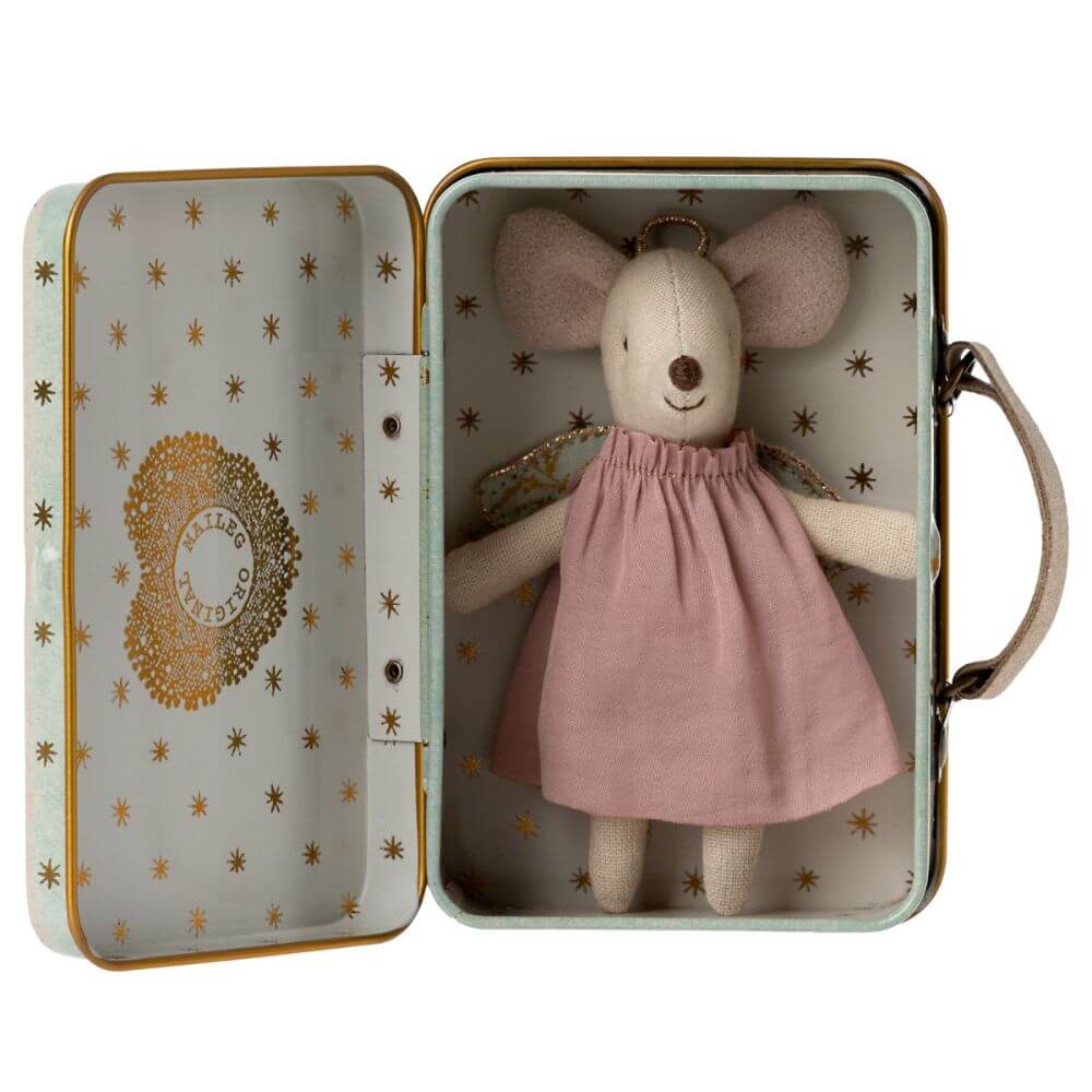 Maileg Mouse Angel in Suitcase