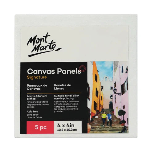 Mont Marte Canvas Panels 5 Pcs