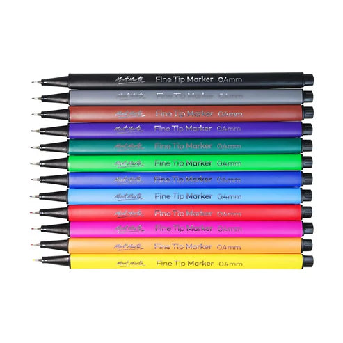 Mont Marte Fine Tip Markers 12 Pcs
