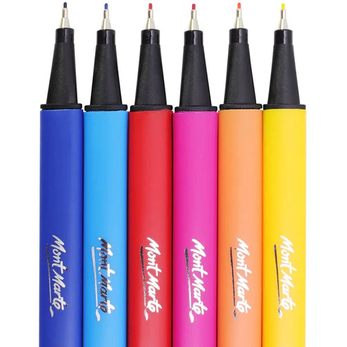 Mont Marte Fine Tip Markers 12 Pcs