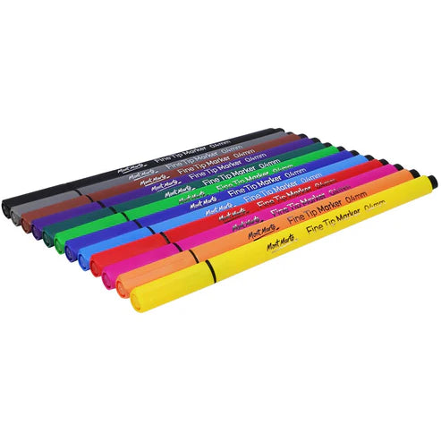 Mont Marte Fine Tip Markers 12 Pcs
