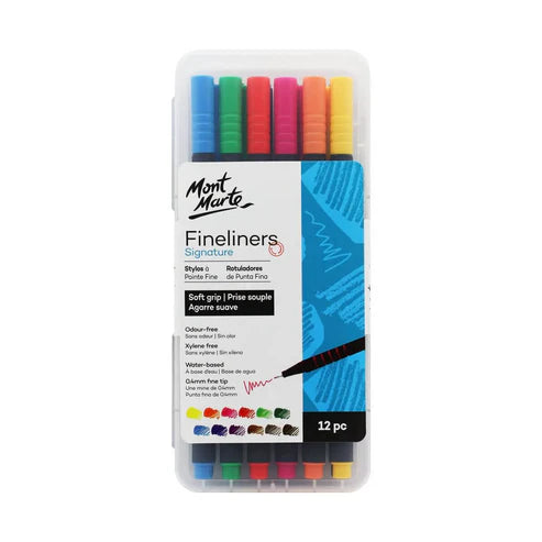 Mont Marte Fineliners Signature Soft Grip 12 Pcs