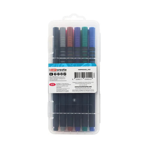 Mont Marte Fineliners Signature Soft Grip 12 Pcs