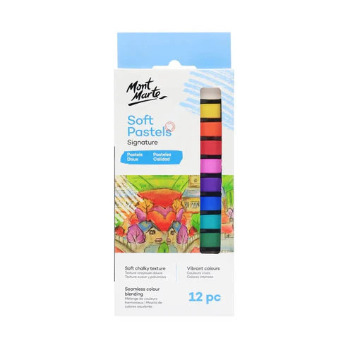 Mont Marte Soft Pastels 12 Pcs