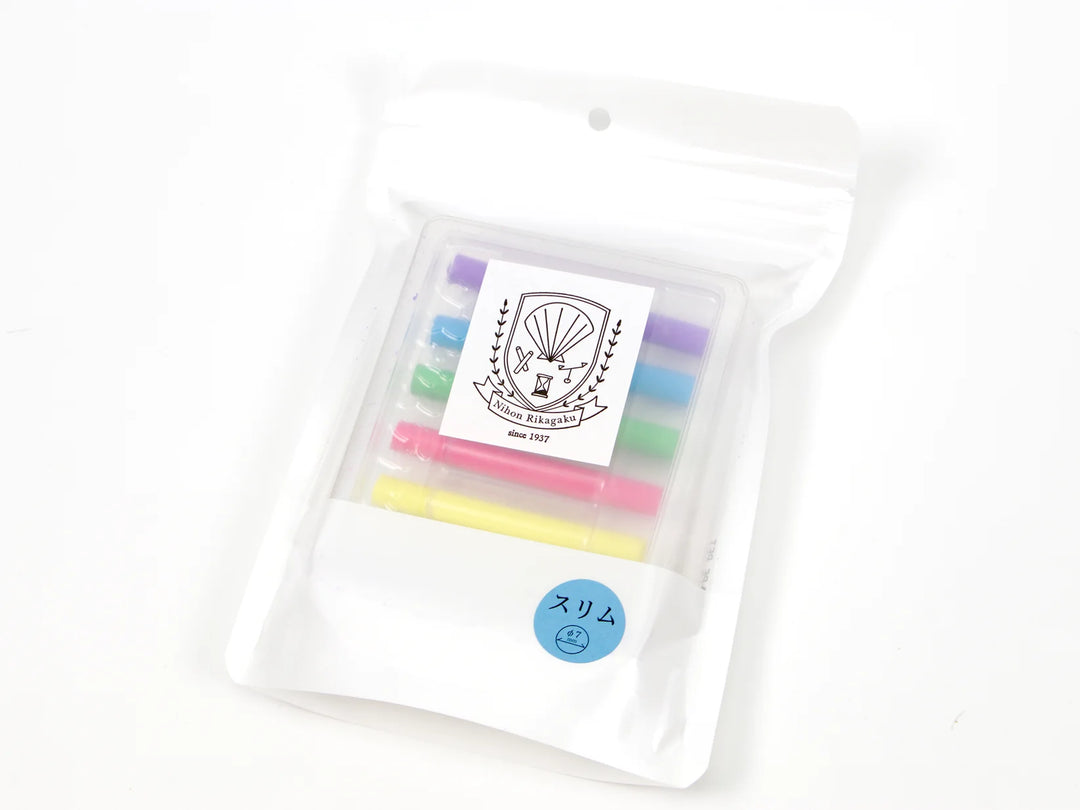 Nihon Rikagaku Slim School Chalk Set of 6