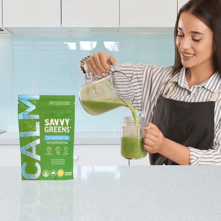 Nootropic GREENS+ CALM Tropical Fruits Flavour (15 Serves)