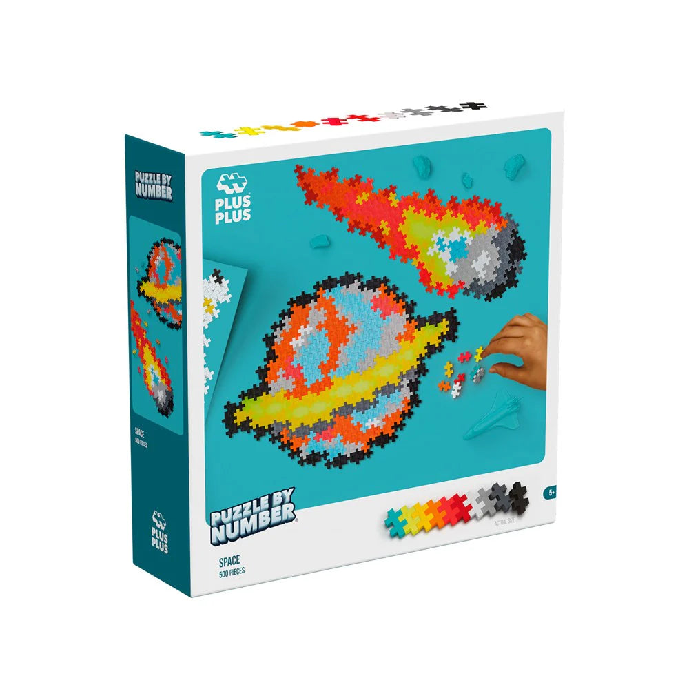 Plus Plus Toys - Puzzle By Number - Space 500 Pcs