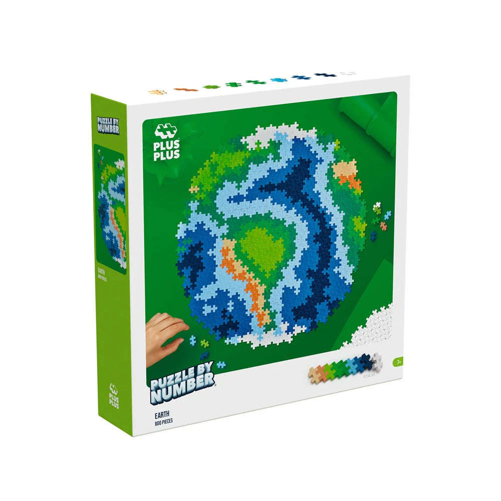 Plus Plus Toys - Puzzle By Number - Earth 800 Pcs