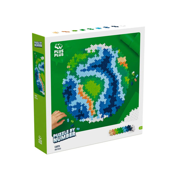 Plus Plus Toys - Puzzle By Number - Earth 800 Pcs