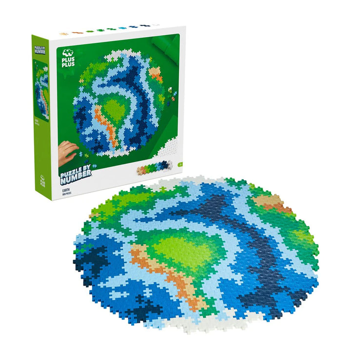 Plus Plus Toys - Puzzle By Number - Earth 800 Pcs