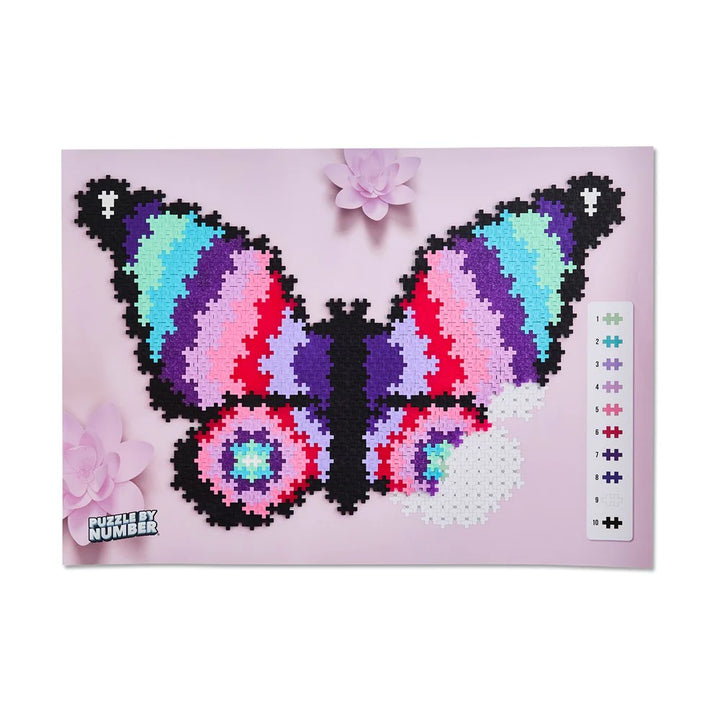 Plus Plus Toys - Puzzle By Number - Butterfly 800 Pcs