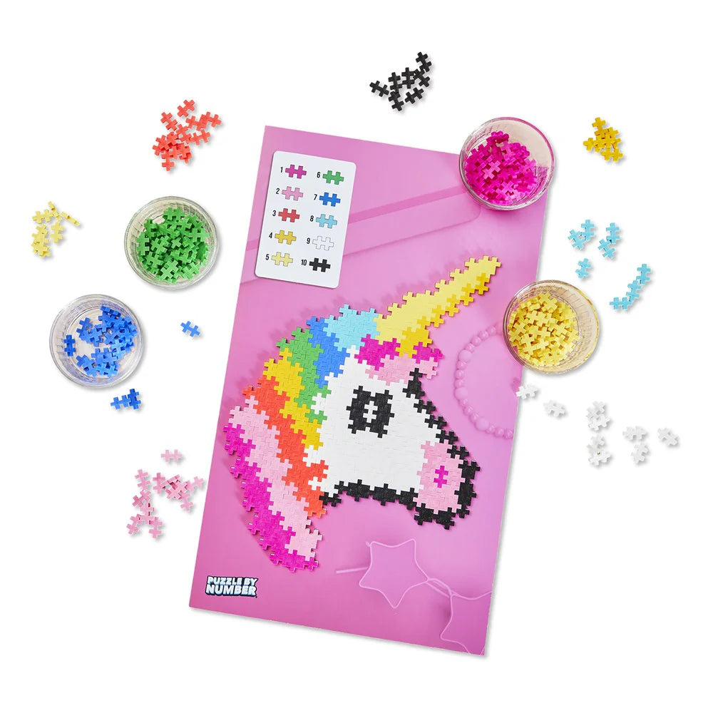 Plus Plus Toys - Puzzle By Number - Unicorn 250 Pcs