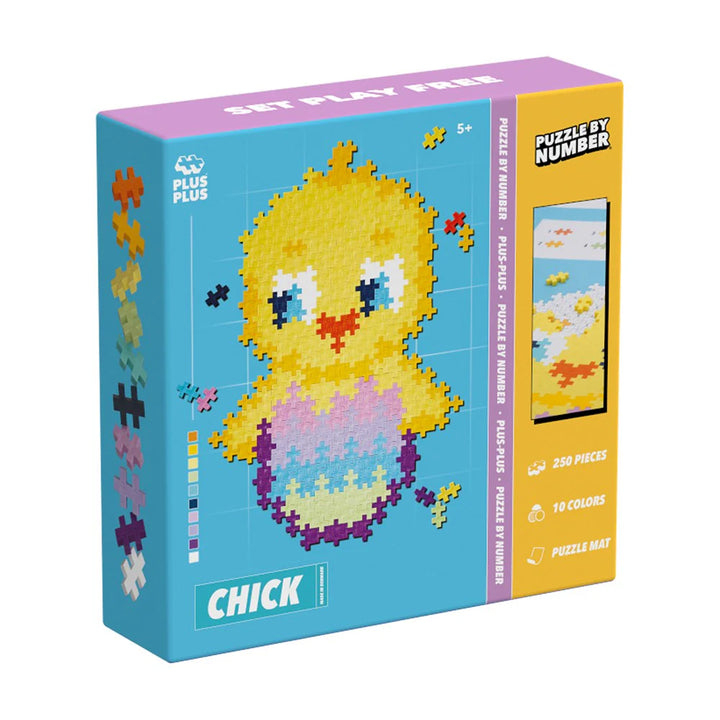 Plus Plus Toys - Puzzle By Number - Chick 250 Pcs