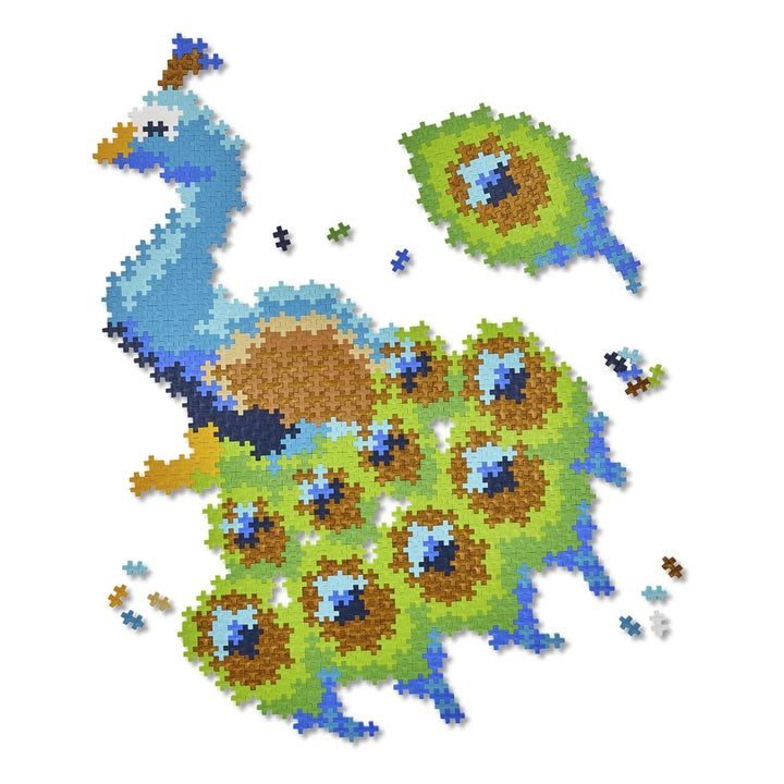 Plus Plus Toys - Puzzle By Number - Peacock 800 Pcs