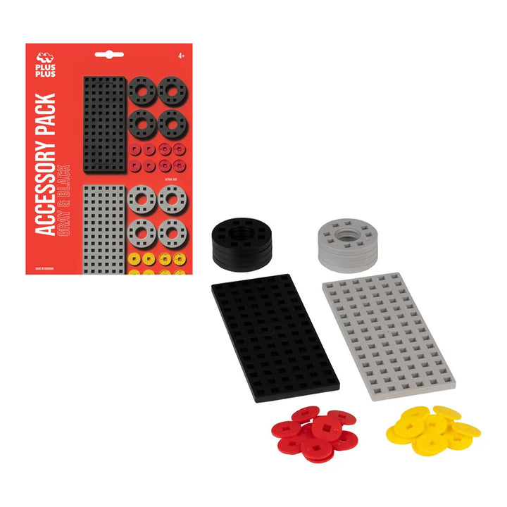 Plus Plus Toys Accessory Pack Grey & Black