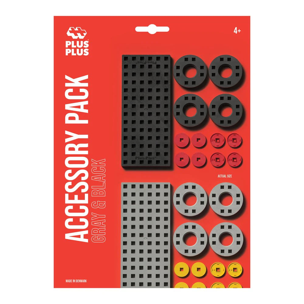 Plus Plus Toys Accessory Pack Grey & Black