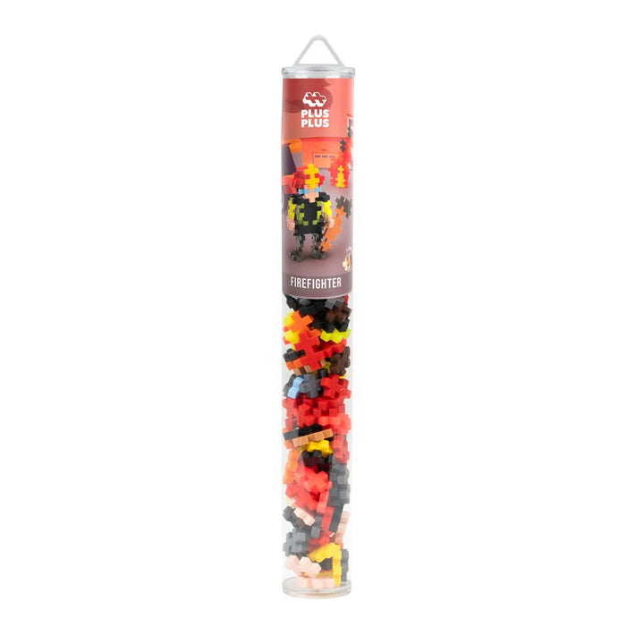 Plus Plus Toys Everyday Heroes - Firefighter 100 pcs Tube