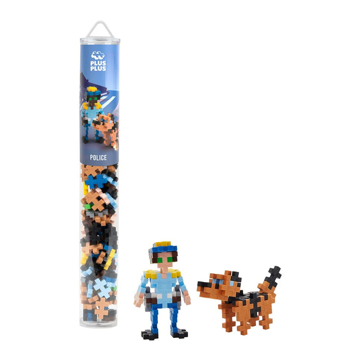 Plus Plus Toys Everyday Heroes - Police 100 pcs Tube