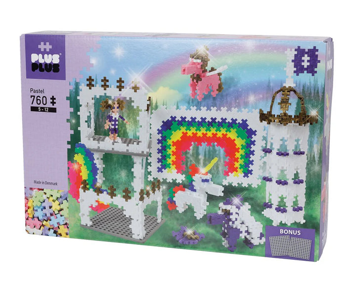 Plus Plus Toys Pastel Rainbow Castle 760 Pcs