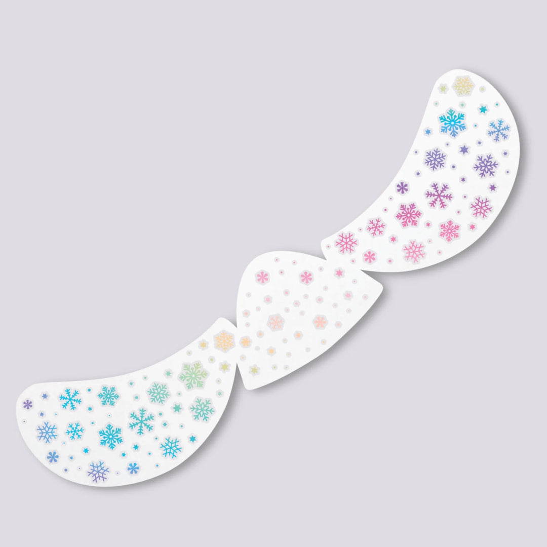 Ducky Street Iridescent Freckles Temporary Tattoos - Snowflakes