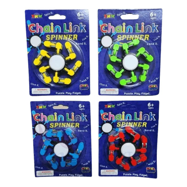 Chain Link Fidget Spinner (Assorted)