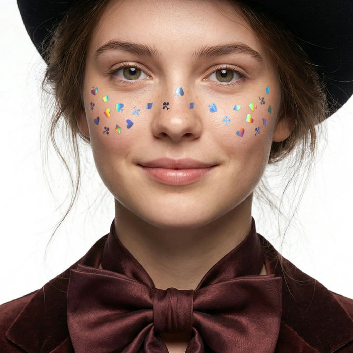 Ducky Street Iridescent Freckles Temporary Tattoos -  Poker-Suits