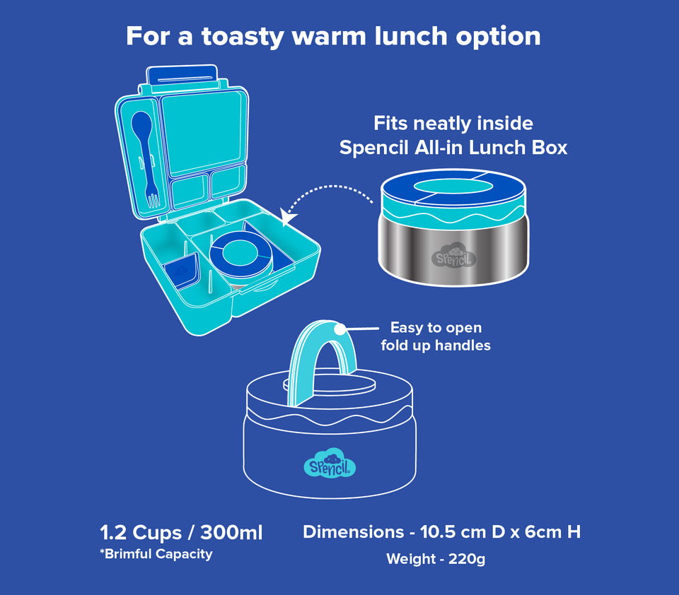 Spencil Hot Stuff Insulated Food Jar 300ml - Fuchsia