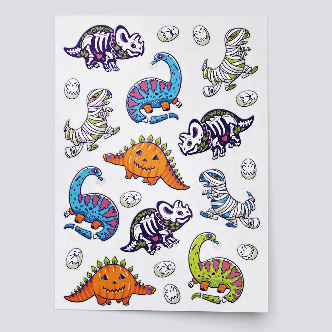Ducky Street Temporary Tattoos Dinosaurs Bundle