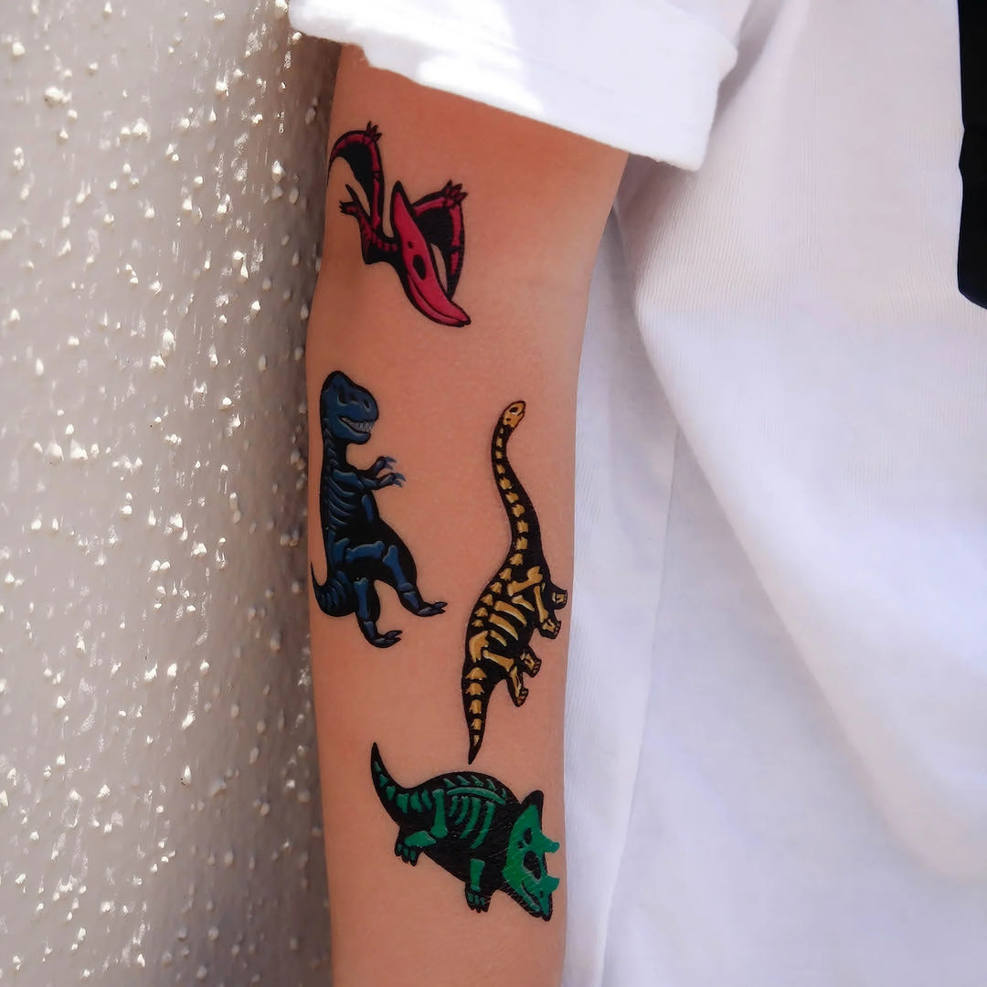 Ducky Street Temporary Tattoos Dinosaurs Bundle