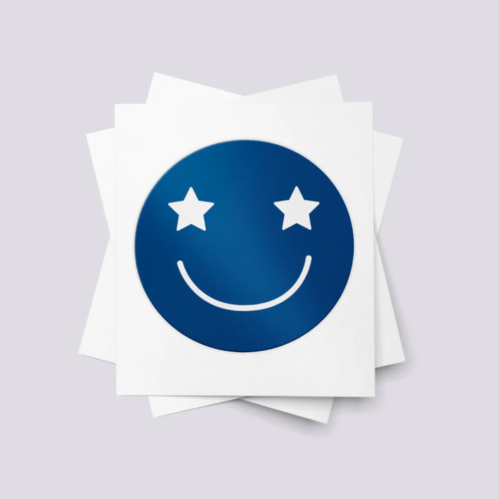 Ducky Street Blue Smile Temporary Tattoos