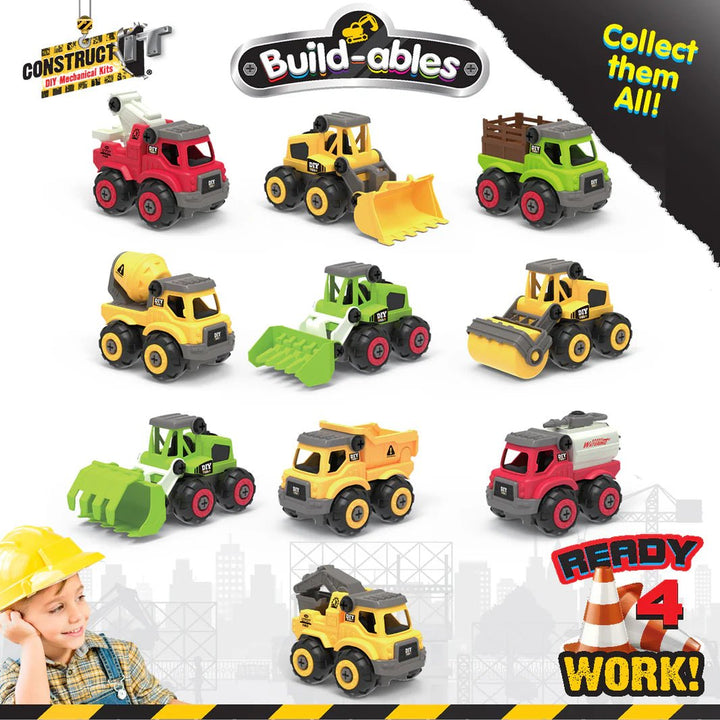 Build - ables - Construction Vehicles 2 in 1 - #HolaNanu#NDIS #creativekids