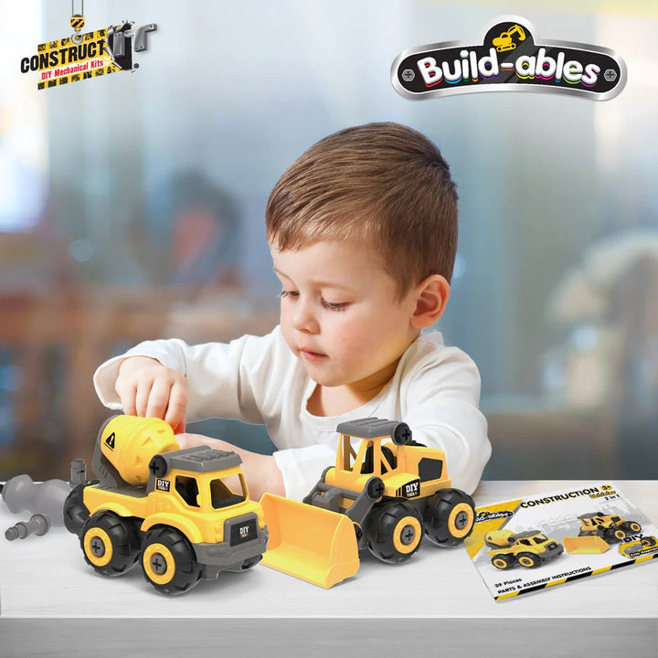 Build - ables - Construction Vehicles 2 in 1 - #HolaNanu#NDIS #creativekids