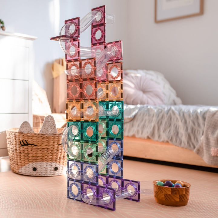 Connetix Tiles Pastel Ball Run 106 pc - #HolaNanu#NDIS #creativekids