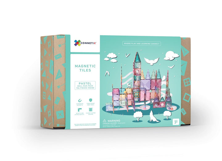 Connetix Tiles Pastel Ball Run 106 pc - #HolaNanu#NDIS #creativekids