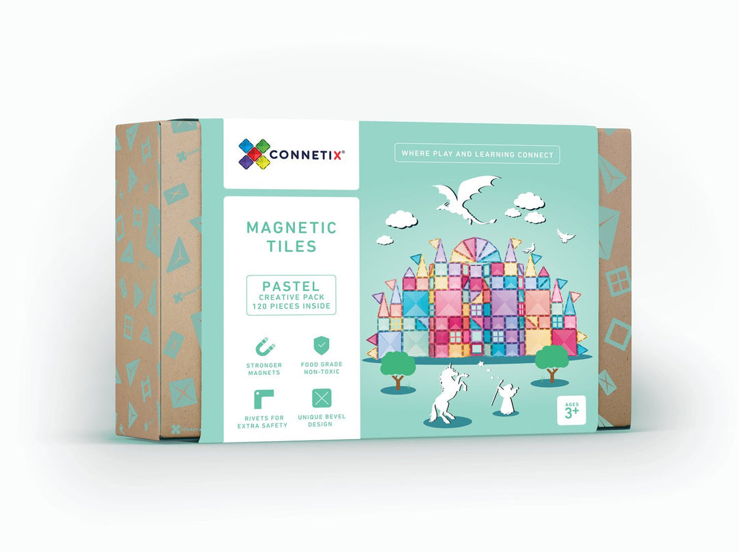 Connetix Tiles Pastel Creative Pack 120 pc - #HolaNanu#NDIS #creativekids