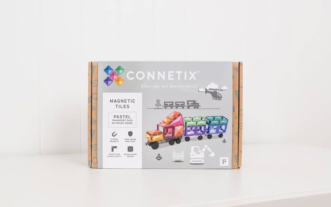 Connetix Tiles Pastel Transport Pack 50 pc - #HolaNanu#NDIS #creativekids