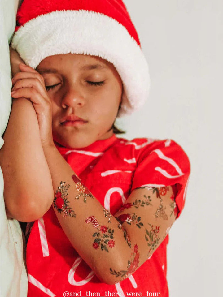 Ducky Street Christmas Florals Temporary Tattoos - #HolaNanu#NDIS #creativekids