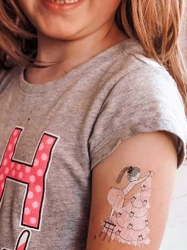 Ducky Street Pink Christmas Temporary Tattoos - #HolaNanu#NDIS #creativekids