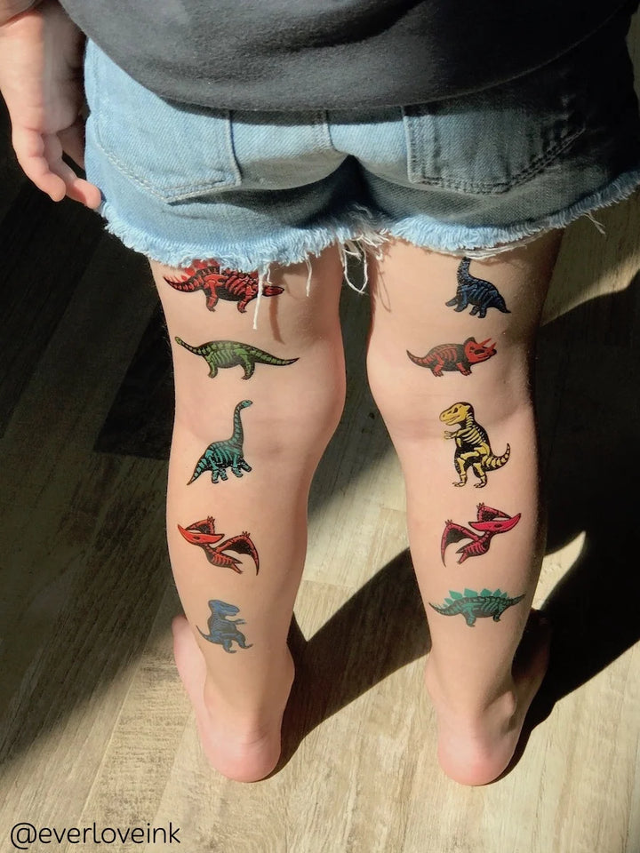 Ducky Street Temporary Tattoos Dinosaurs Bundle