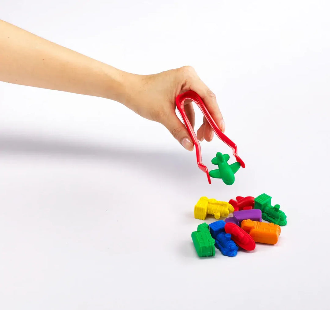 Jumbo Tweezers - Fine Motor Skills & Sensory Play (4 Pack)