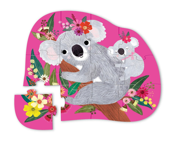 Crocodile Creek Mini Puzzle 12 pc - Koala Cuddle