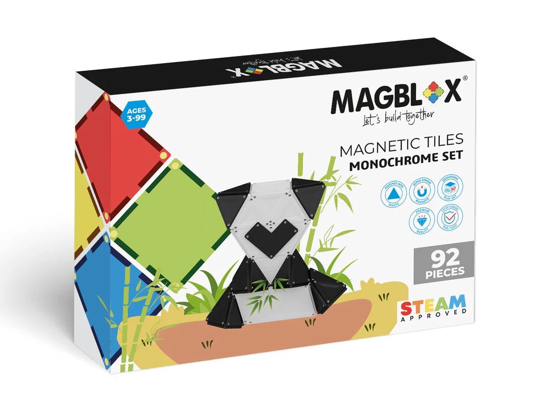 Magblox® Monochrome 92 Pcs Pack - #HolaNanu#NDIS #creativekids