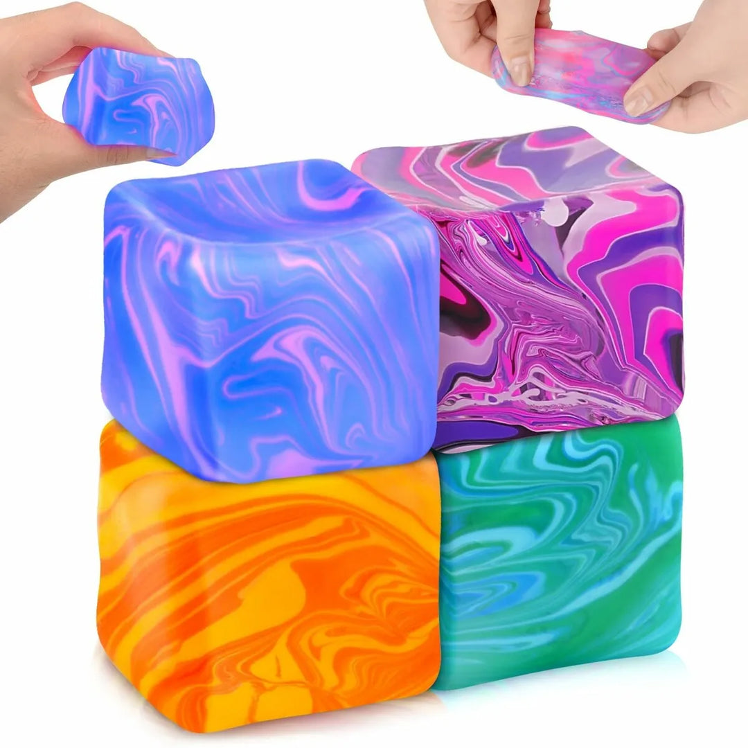 Squishy Marble Jelly Cube